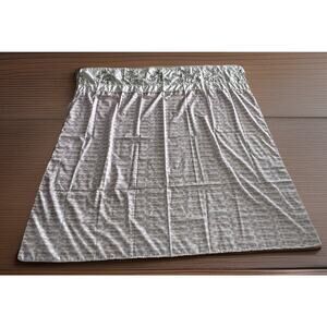PALM TREE Embroidered Shower Curtain Tan Beige Green Tropical Island Home Decor